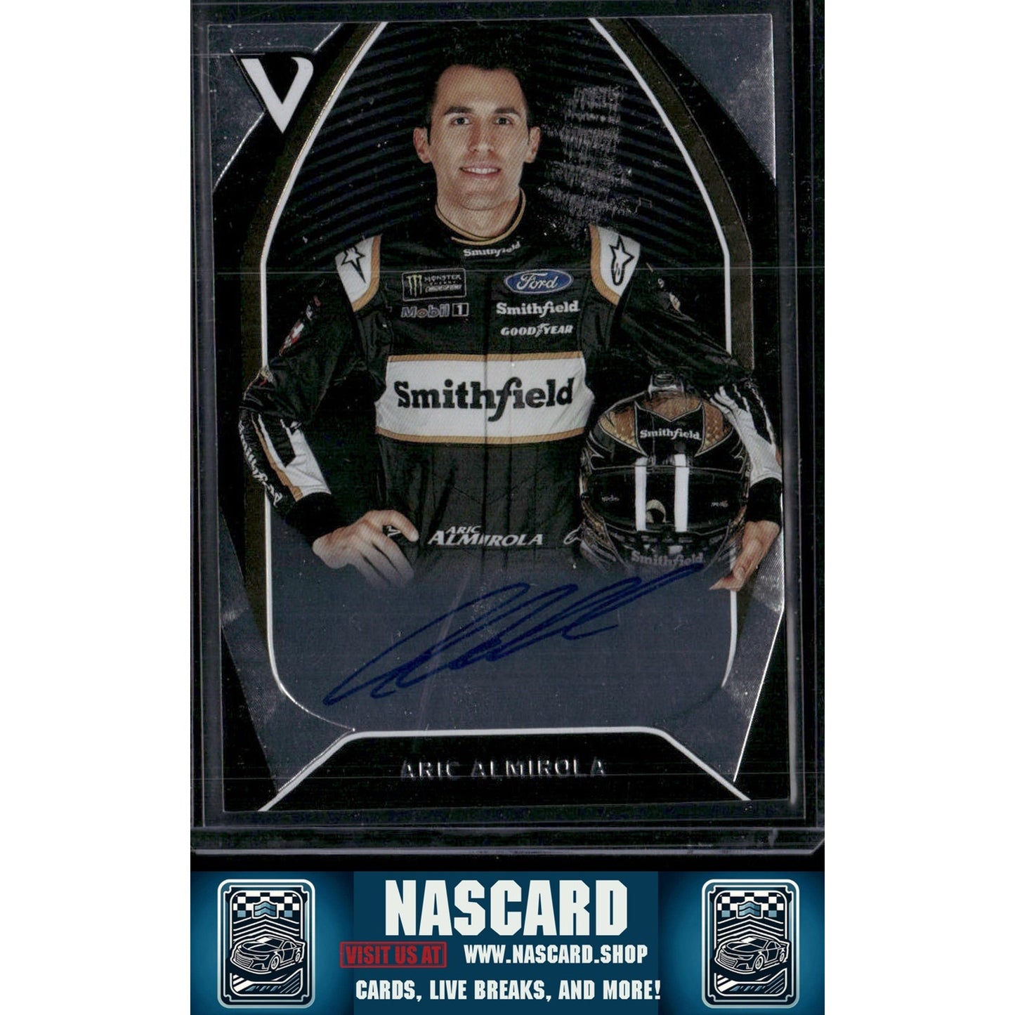 2018 Panini Victory Lane #S-AA Aric Almirola Signatures #/40 - NASCARD.shop