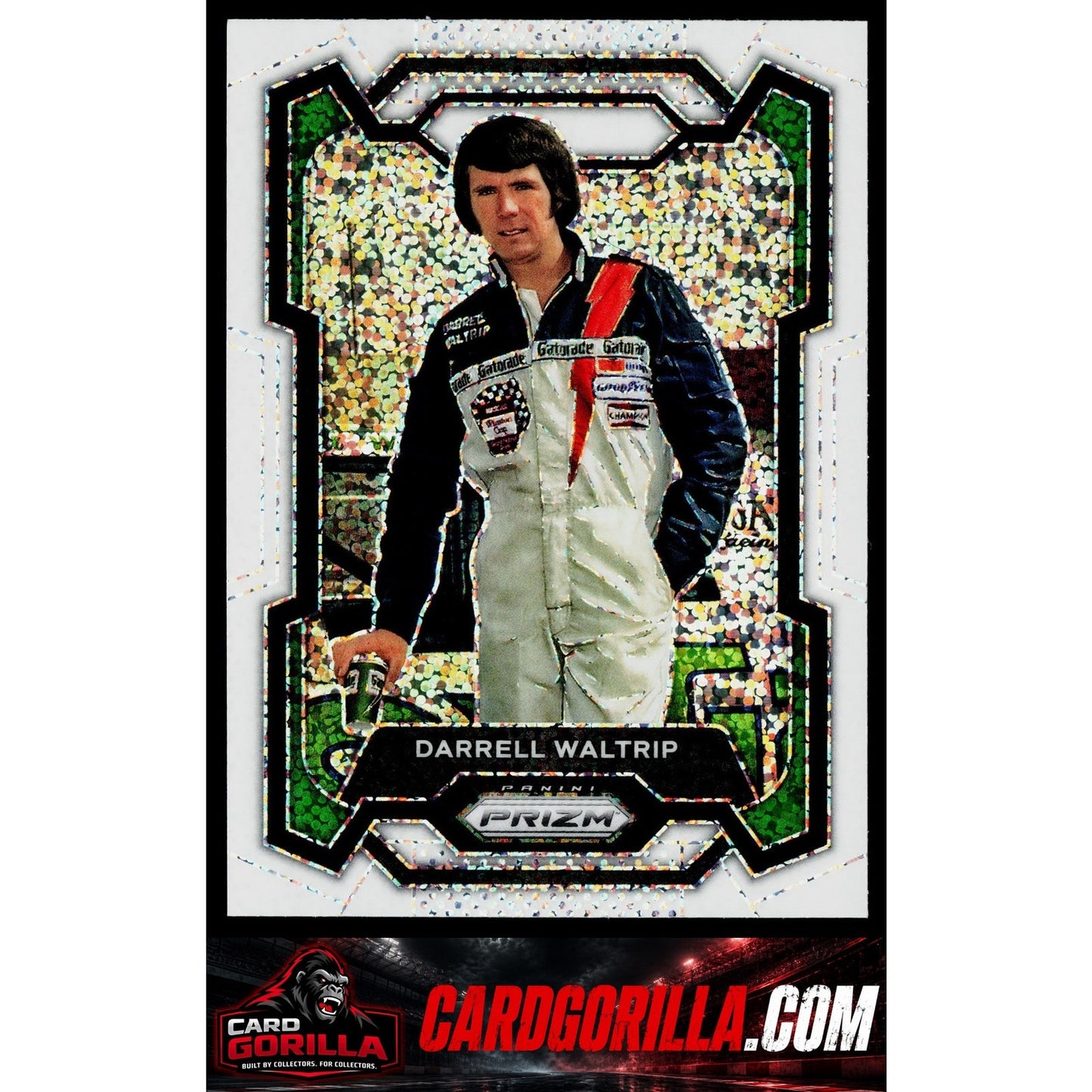2023 Panini Prizm #38 Darrell Waltrip White Sparkle Prizm