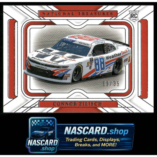 2025 Panini National Treasures #12 Connor Zilisch Rides #/35 RC