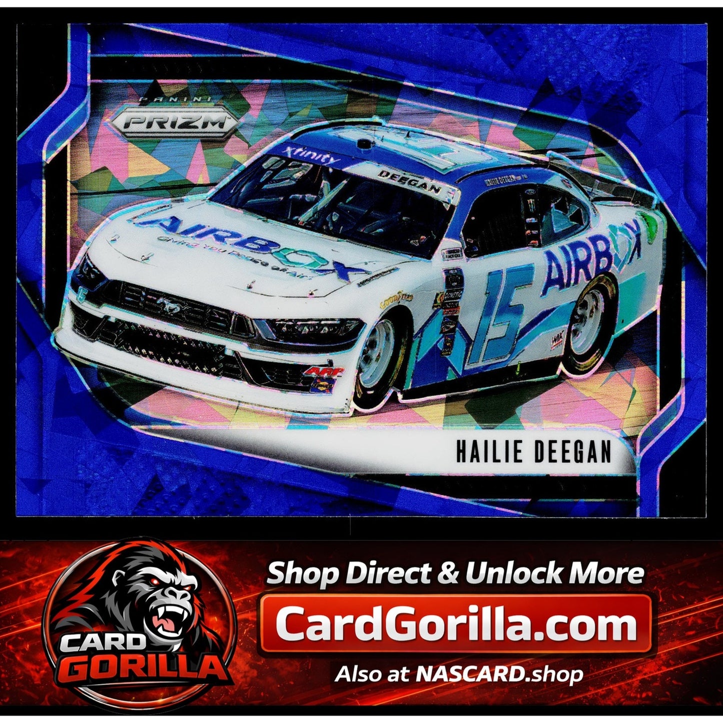 2025 Panini Prizm #118 Hailie Deegan Blue Ice