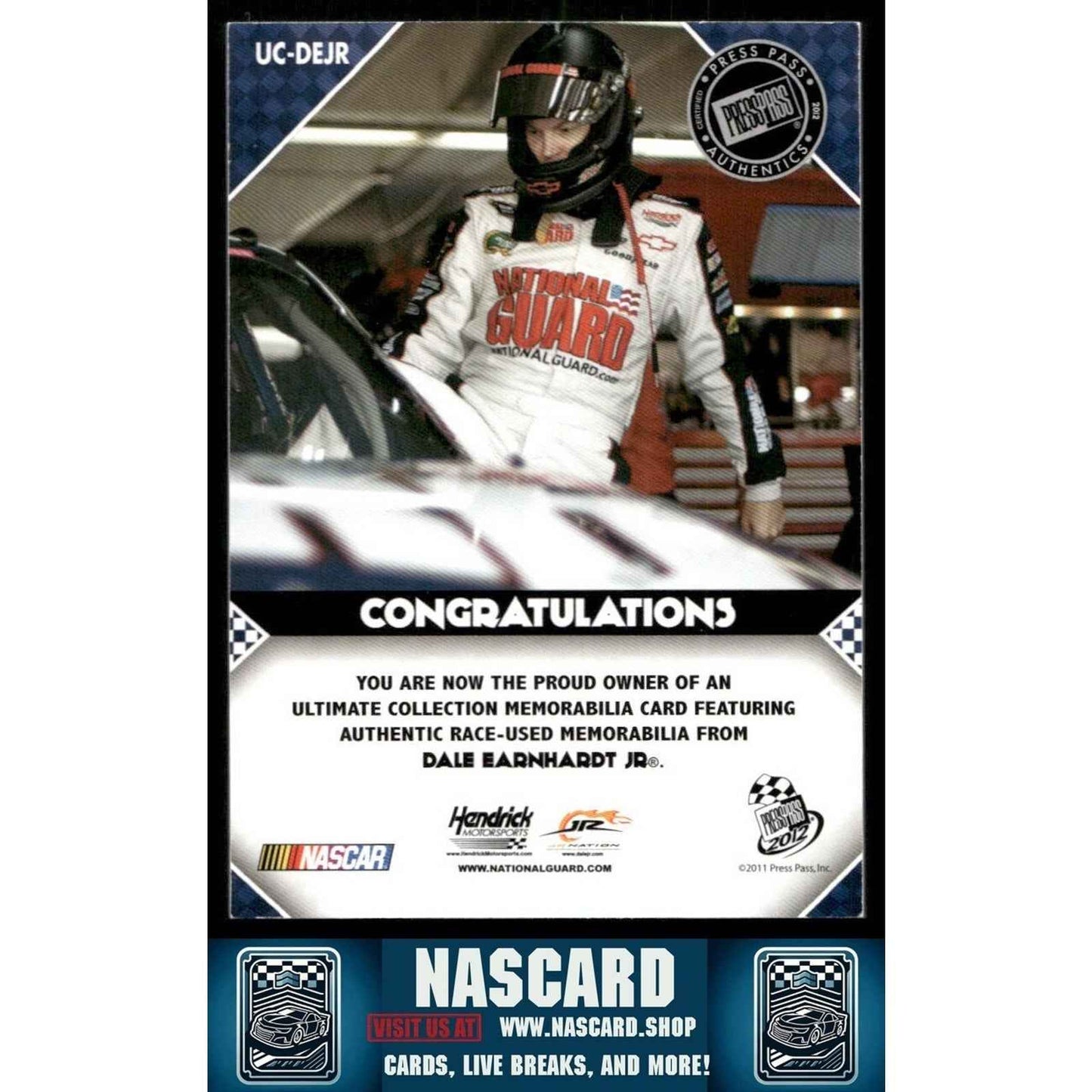 2011 Press Pass Ultimate Collection Race Used Firesuit Dale Earnhardt Jr. /50 - NASCARD.shop