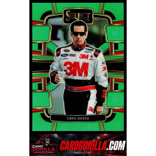 2024 Panini Select #8 Greg Biffle Neon Green Prizms #/75