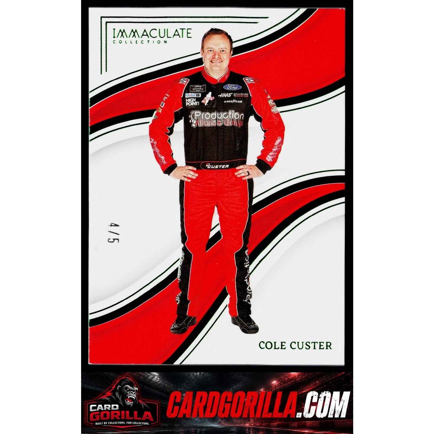 2023 Panini Chronicles #47 Cole Custer Immaculate Green #/5