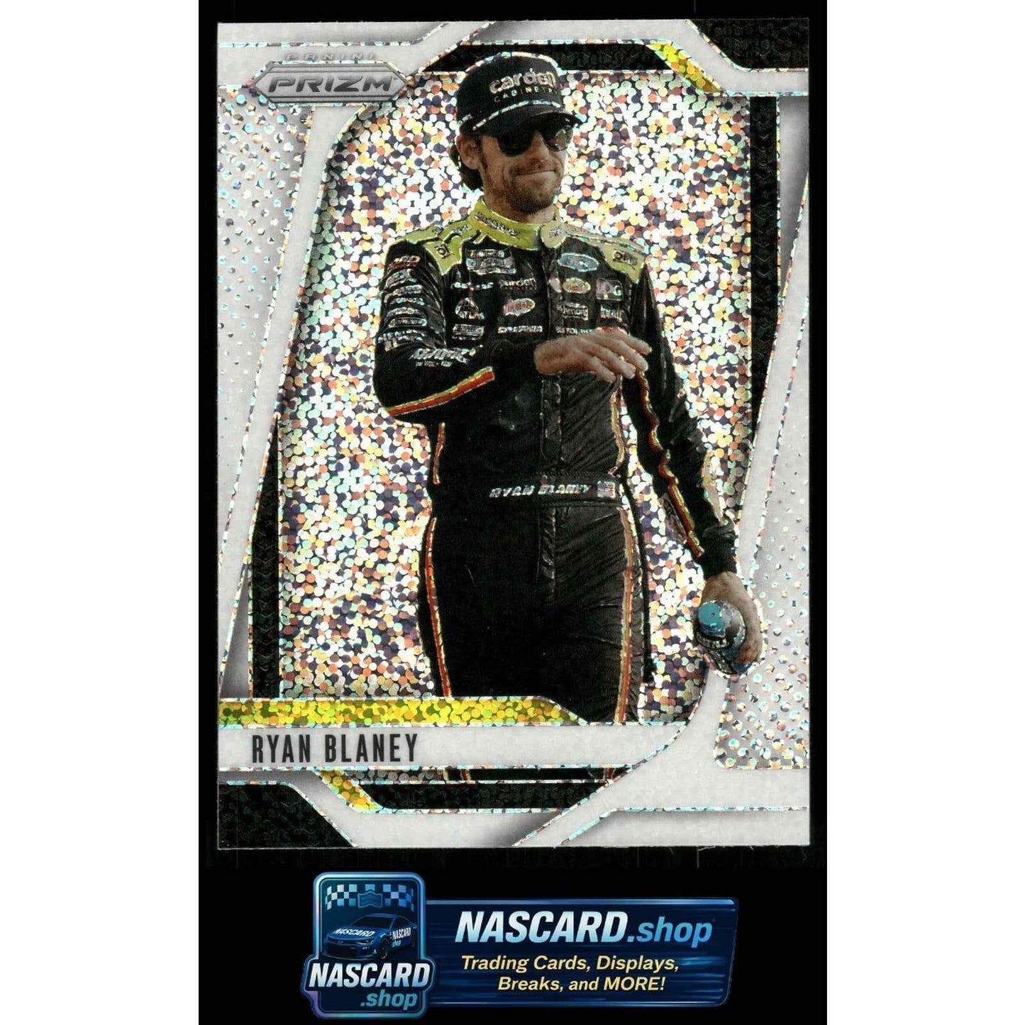 2025 Panini Prizm #12 Ryan Blaney White Sparkle