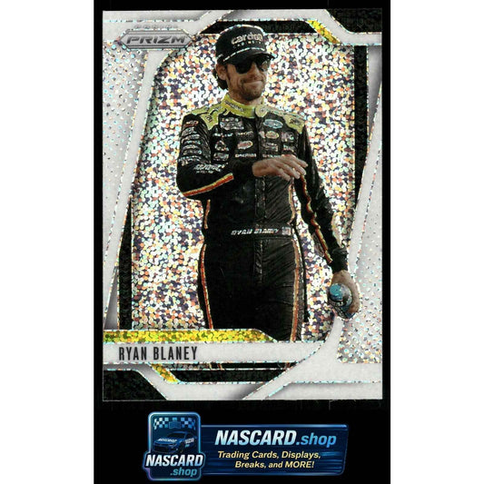 2025 Panini Prizm #12 Ryan Blaney White Sparkle