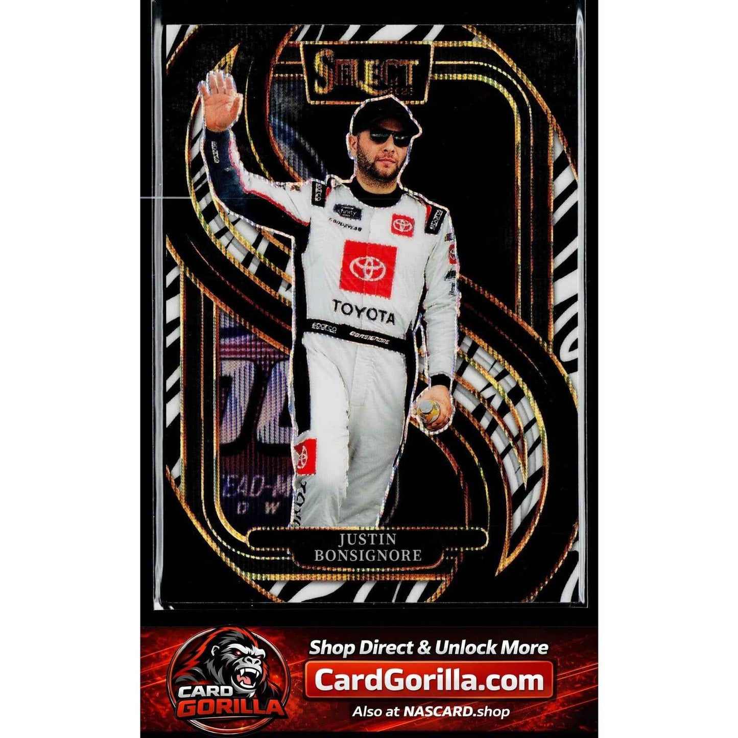 2025 Panini Select #237 Justin Bonsignore Zebra Prizms