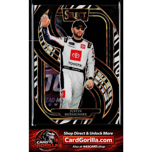 2025 Panini Select #237 Justin Bonsignore Zebra Prizms