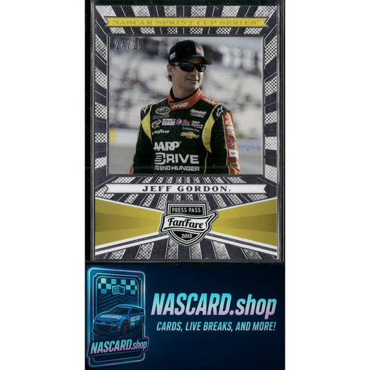 2013 Press Pass Fanfare #19 Jeff Gordon Silver #24/25 - NASCARD.shop