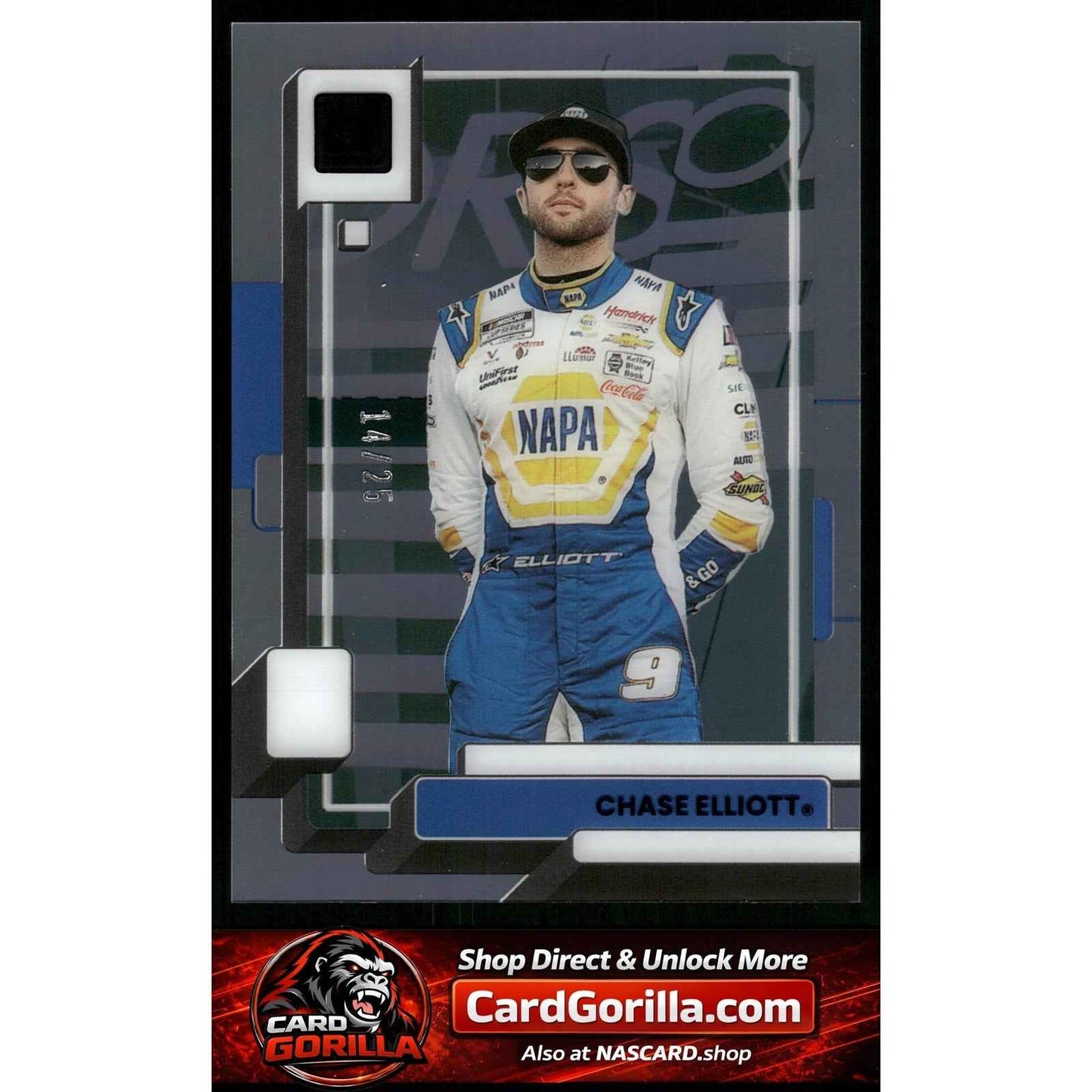 2023 Panini Chronicles #1 Chase Elliott Clearly Donruss Purple #/25