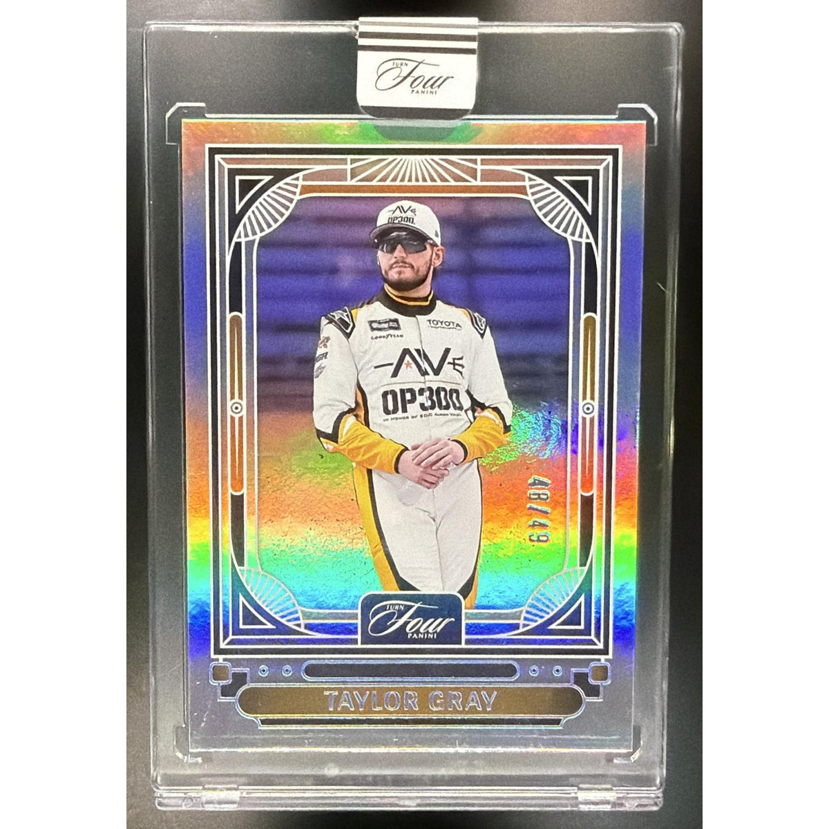 2026 Panini Turn Four Racing Taylor Gray #79 Holo Silver 48/49