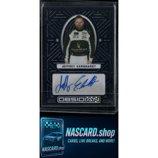 2023 Panini Chronicles #JE Jeffrey Earnhardt Obsidian Signatures - NASCARD.shop