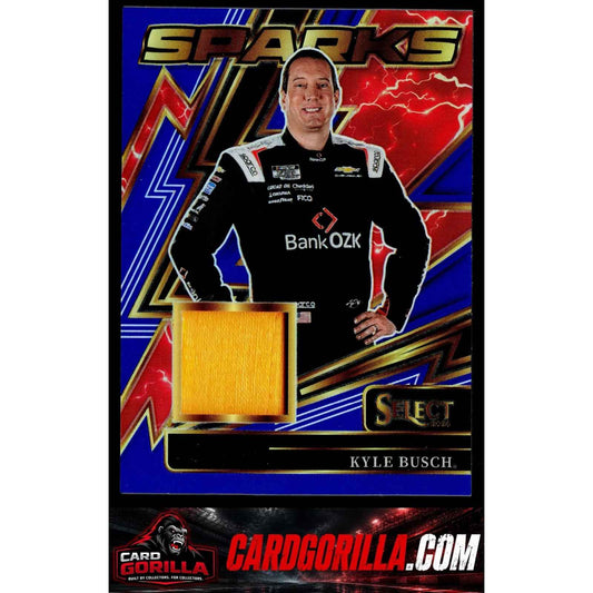 2026 Panini Select #SP-KYB Kyle Busch Sparks Blue Prizms #/49
