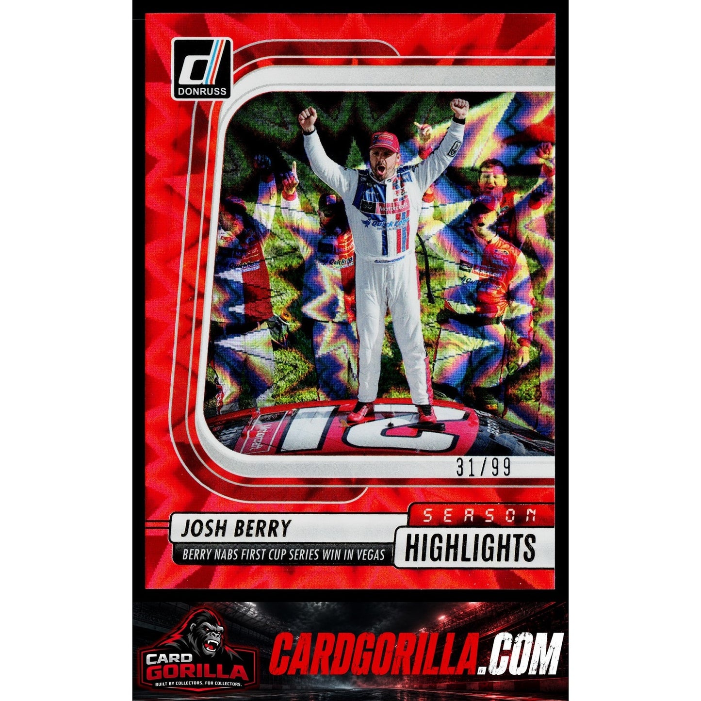 2026 Donruss #6 Josh Berry Season Highlights Red Xplosion #/99