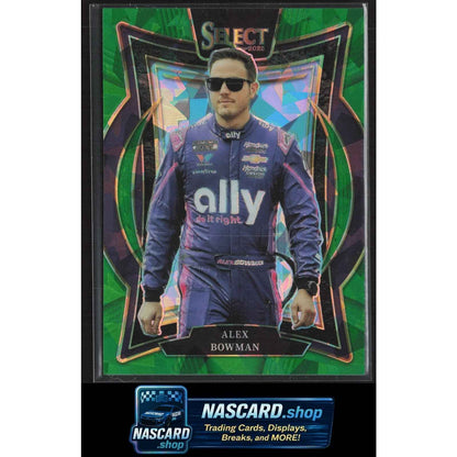 2025 Panini Select #73 Alex Bowman Green Ice Prizms #5/5