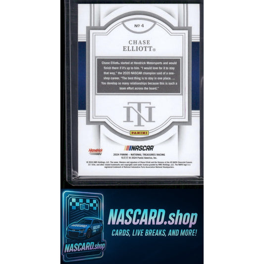 2024 Panini National Treasures #4 Chase Elliott #09/49