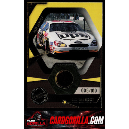 2002 Press Pass Optima #LNC 8 Dale Jarrett's Car Race Used Lugnuts Cars #/100