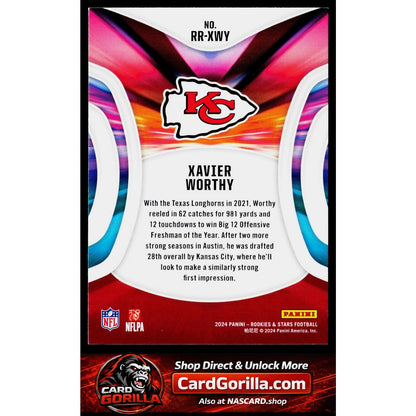 2024 Panini Rookies & Stars #RR-XWY Xavier Worthy Rookie Rush Longevity