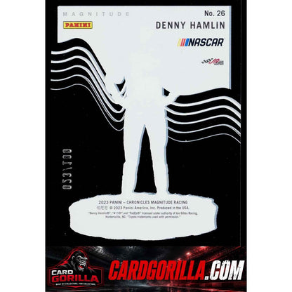2023 Panini Chronicles #26 Denny Hamlin Magnitude Red #/100