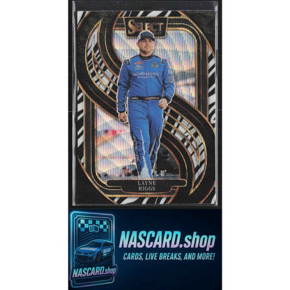 2025 Panini Select #209 Layne Riggs Zebra Prizms