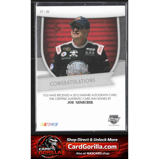 2012 Press Pass Fanfare #FF-JN Joe Nemechek Autographs Blue #/5