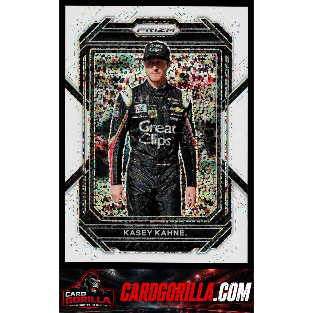 2023 Panini Prizm #13 Kasey Kahne White Sparkle Prizm