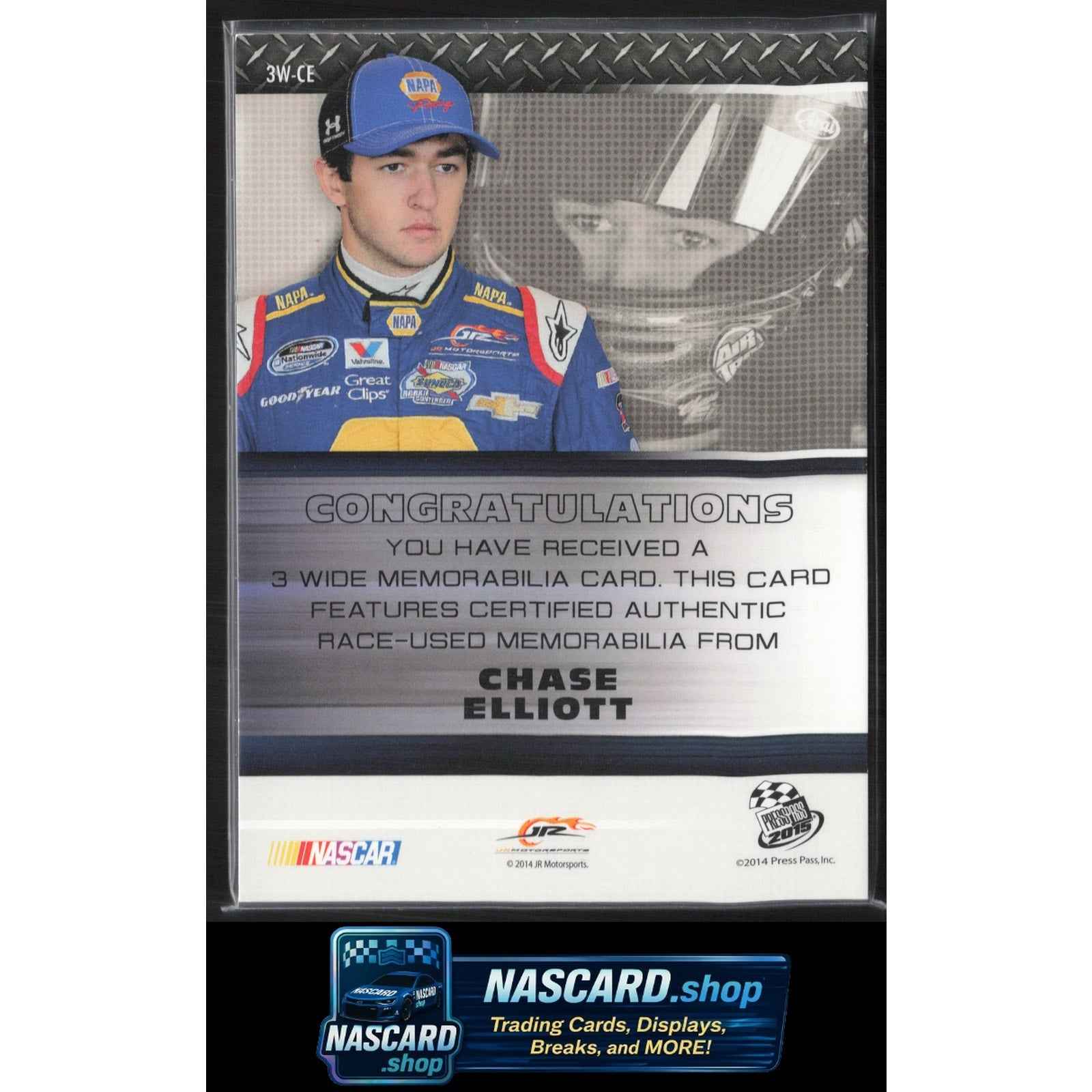 2015 Press Pass #3W-CE Chase Elliott 3-Wide #/50