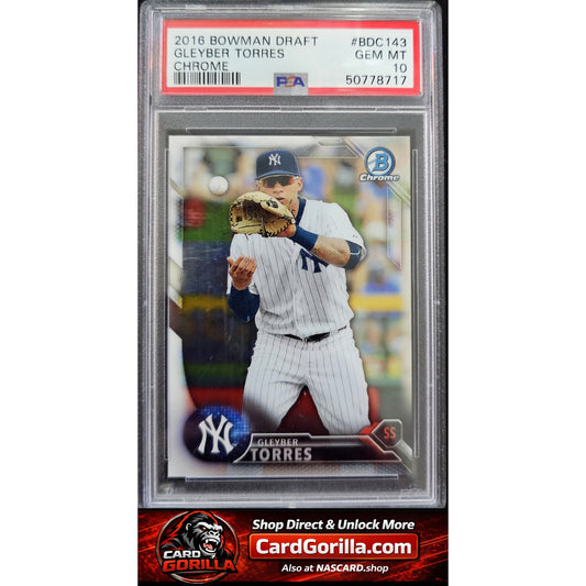 2016 Bowman Draft #BDC143 Gleyber Torres Chrome PSA 10