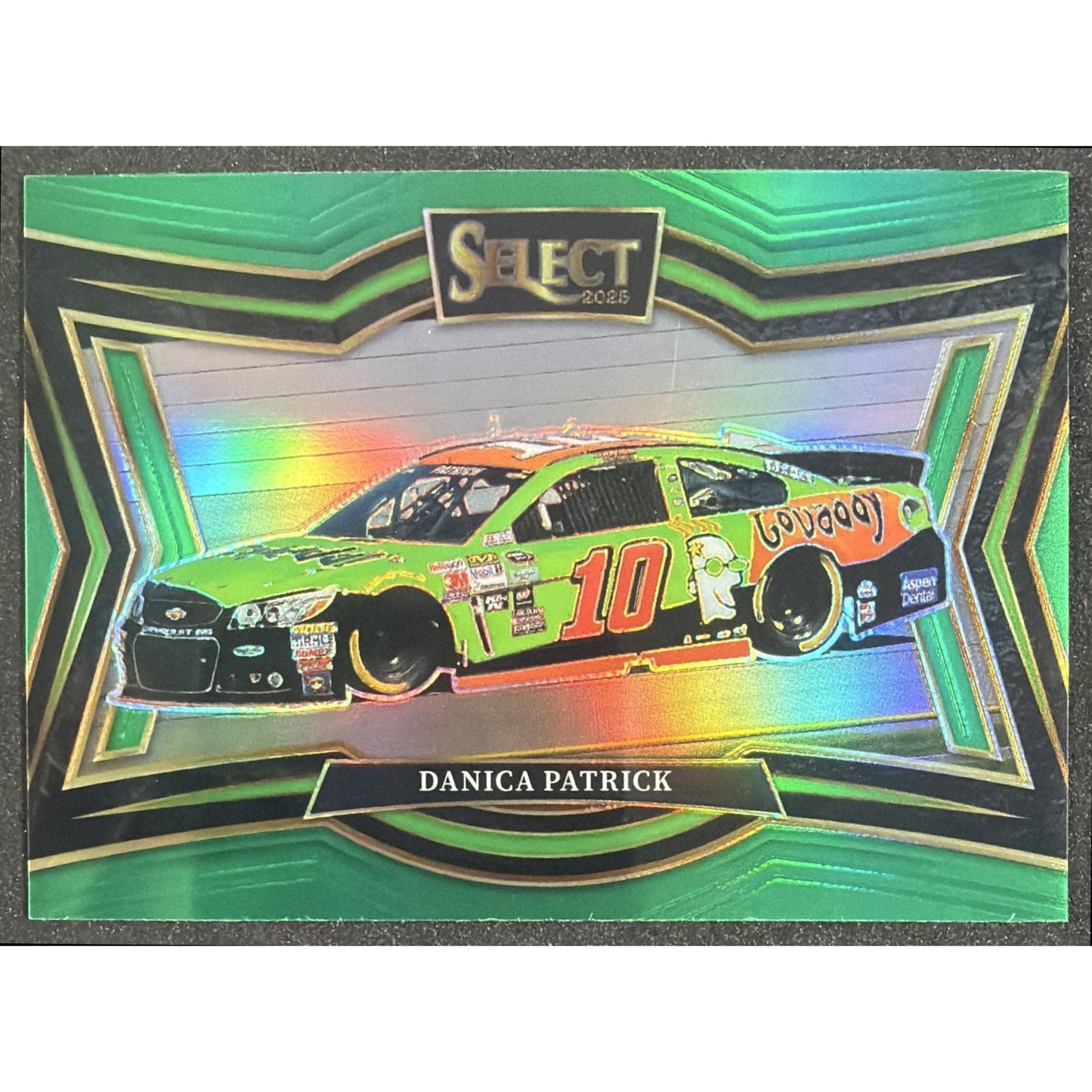 2025 Panini Select Danica Patrick #163 Pit Road Green Prizm 3/5