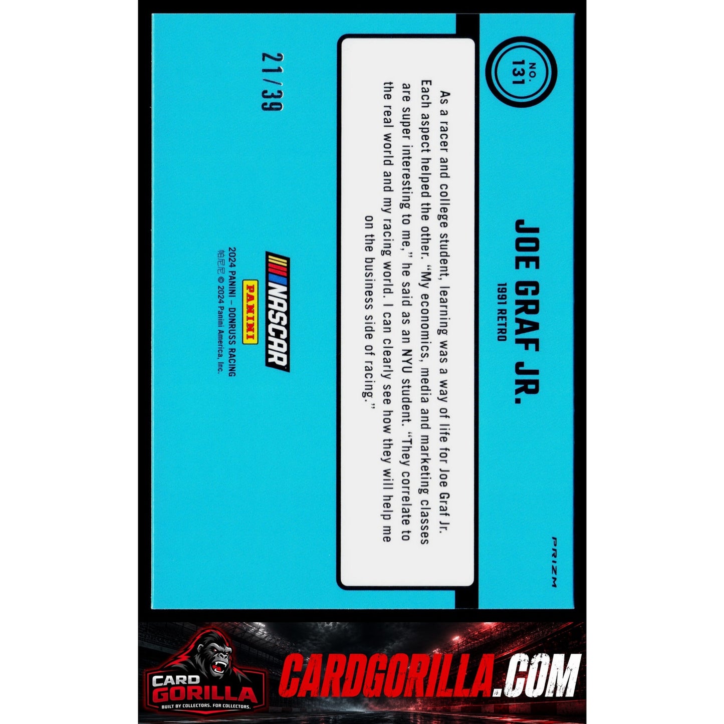 2024 Donruss #131 Joe Graf Jr. Optic Black Velocity #/39