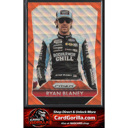 2025 Panini Prizm #162 Ryan Blaney Orange Wave #/125