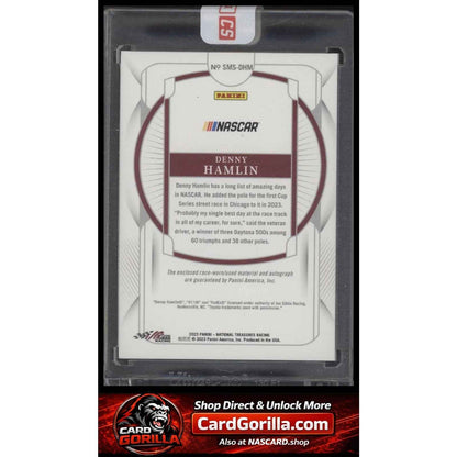 2023 National Treasures Denny Hamlin Sheet Metal Signatures Holo Silver #/49