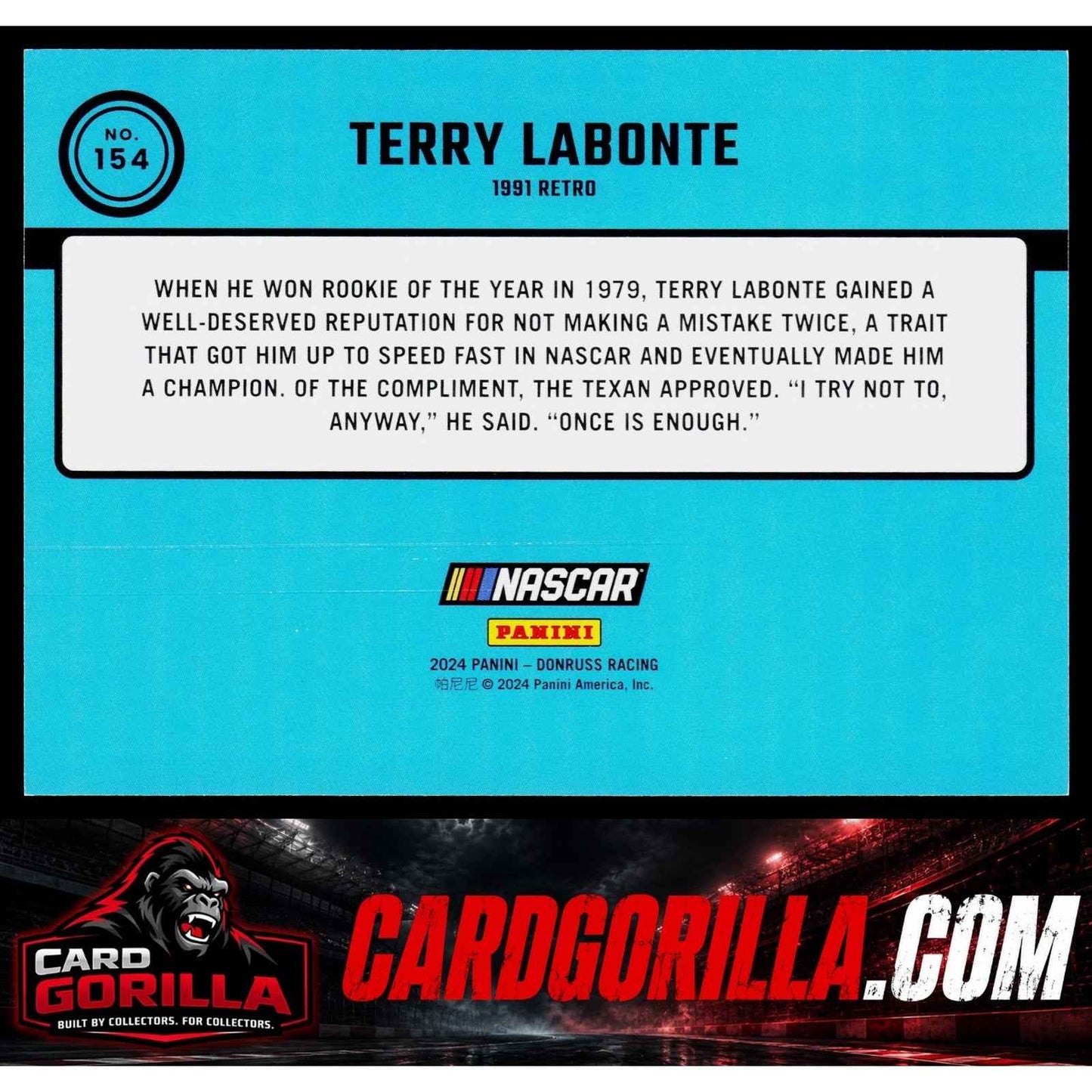 2024 Donruss #154 Terry Labonte Pink #/25