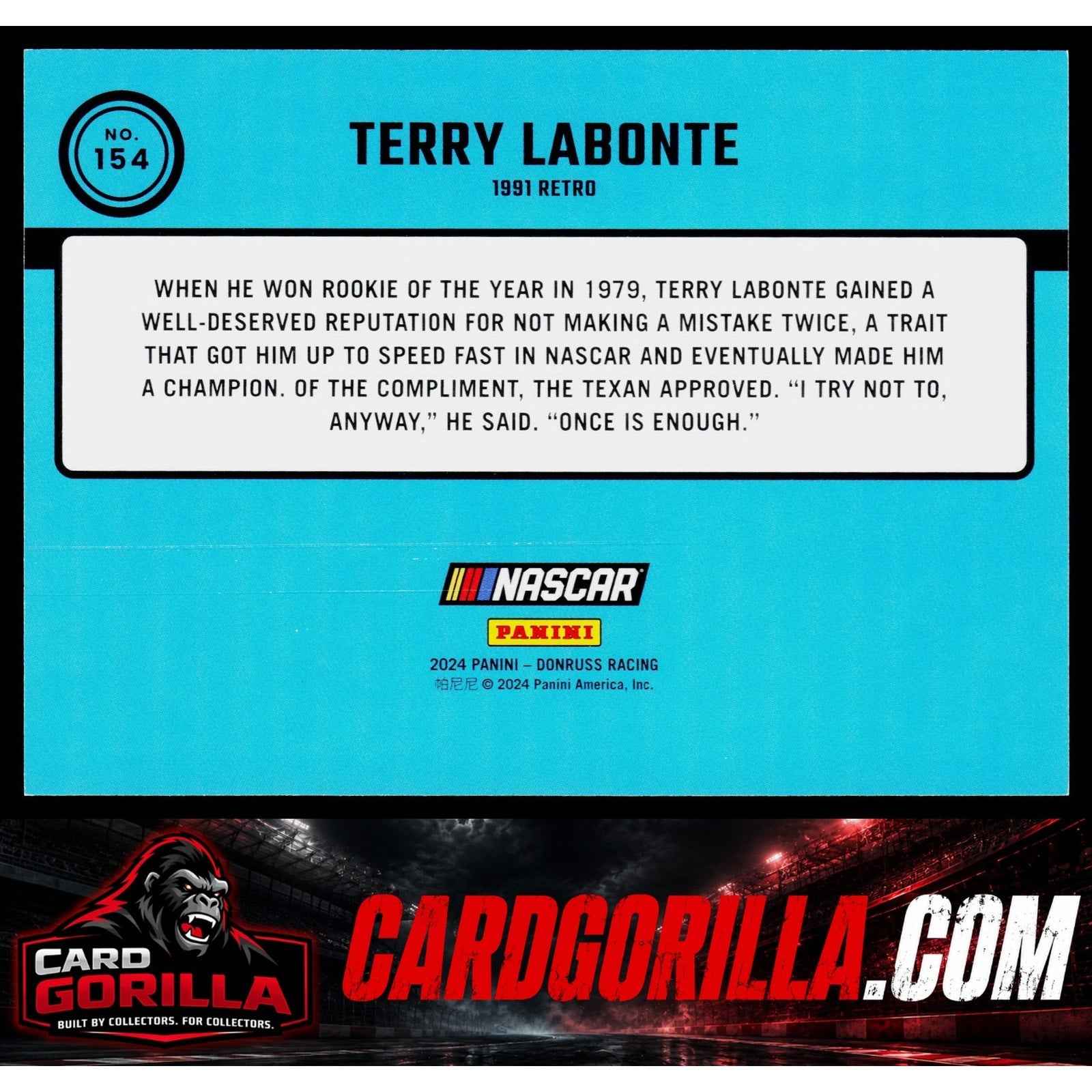 2024 Donruss #154 Terry Labonte Pink #/25