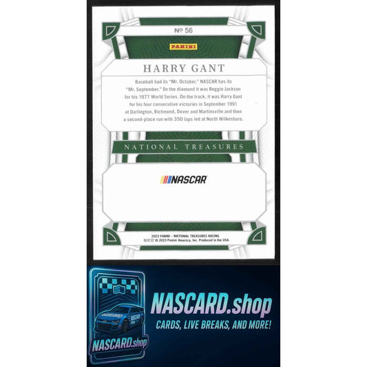 2023 Panini National Treasures #56 Harry Gant Midnight #/20
