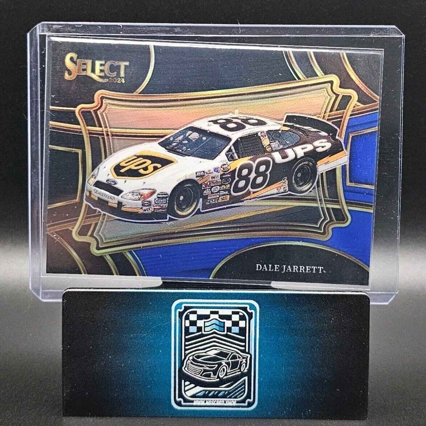 2024 Panini Select Racing Pit Road Black And Blue Prizm #184 Dale Jarrett /49 - NASCARD.shop