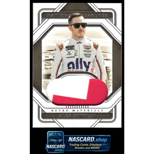 2023 Panini National Treasures Alex Bowman Retro Materials Sheet Metal #/99