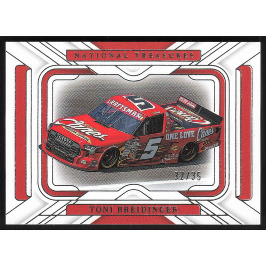 2025 Panini National Treasures #7 Toni Breidinger Rides