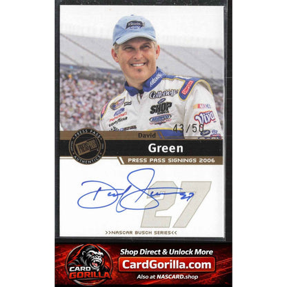 2006 Press Pass #NNO David Green Signings Gold #/50