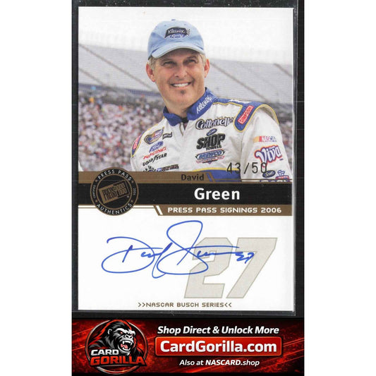 2006 Press Pass #NNO David Green Signings Gold #/50