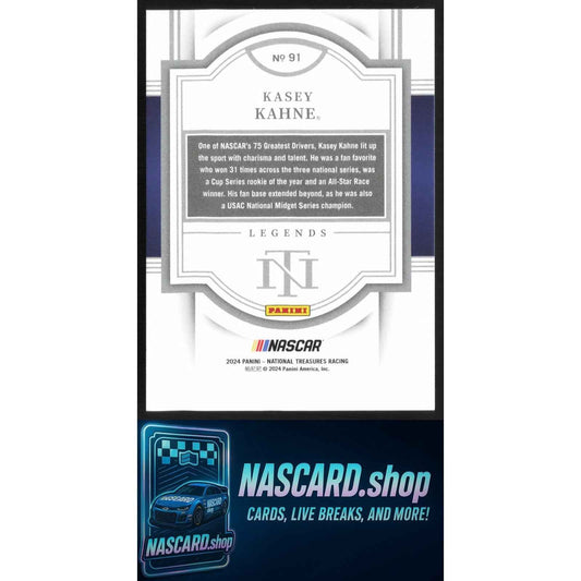 2024 Panini National Treasures #91 Kasey Kahne Stars And Stripes #/13