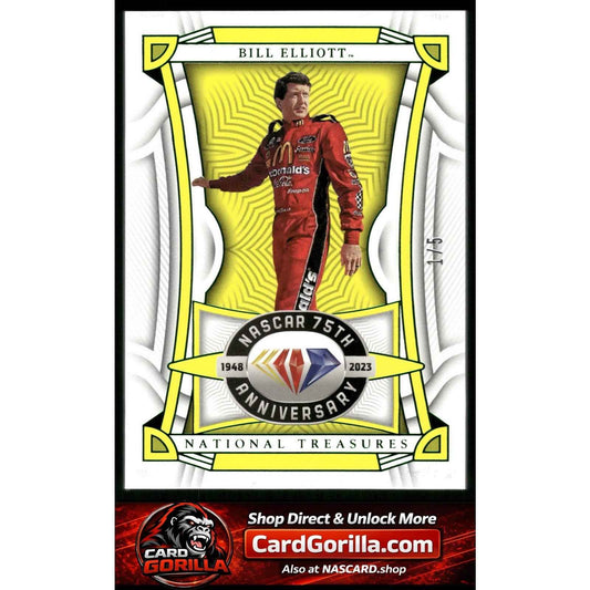 2023 Panini National Treasures Diamond Anniversary Bill Elliott Green #/5