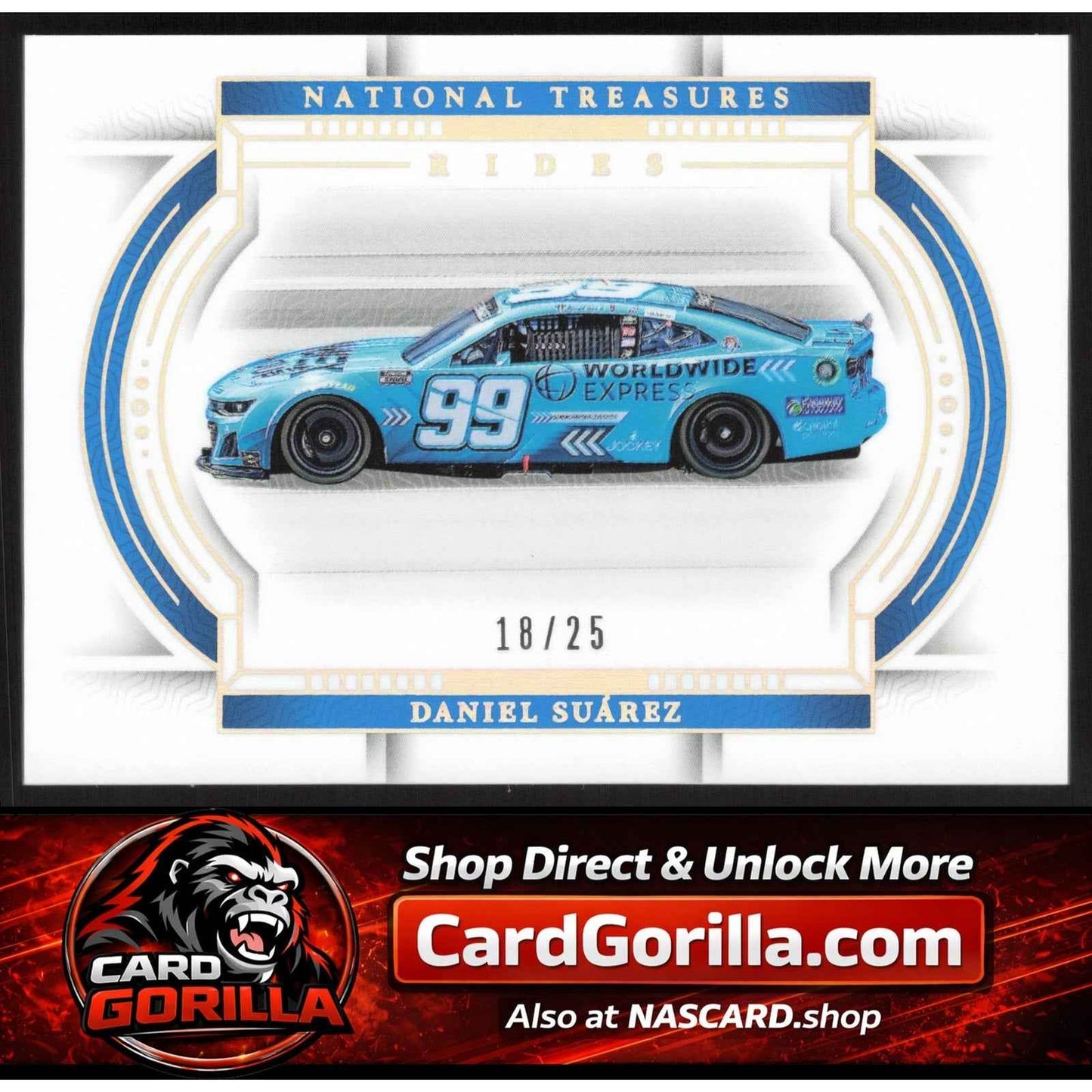 2024 Panini National Treasures #72 Daniel Suarez Holo Silver #/25