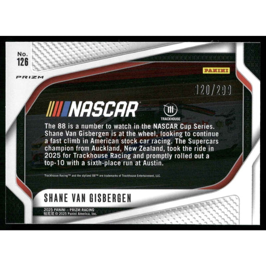 2025 Panini Prizm #126 Shane Van Gisbergen Pulsar #/299