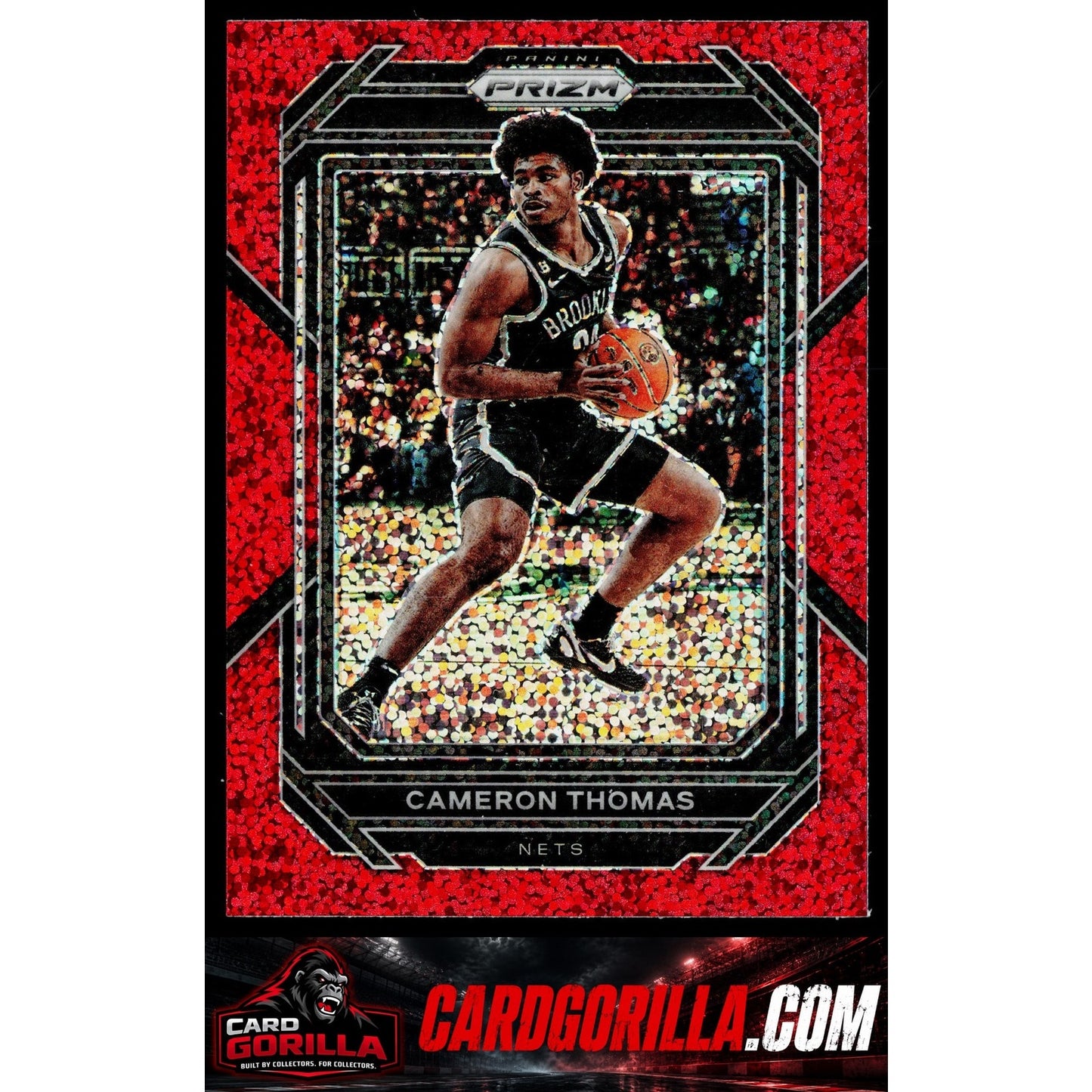 2022-23 Panini Prizm #20 Cameron Thomas Prizms Red Sparkle