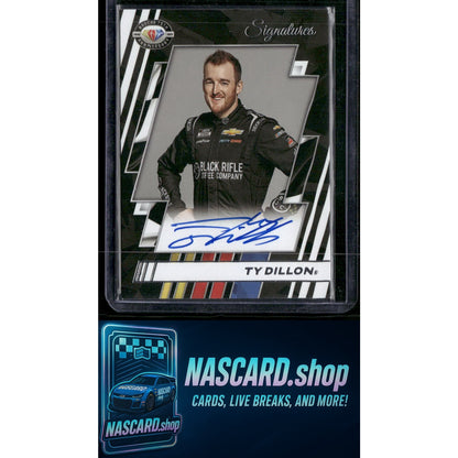 2023 Panini Prizm #75-TY Ty Dillon NASCAR 75th Anniversary Signatures - Card Gorilla