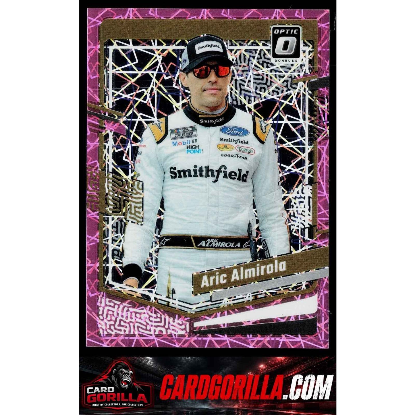 2024 Donruss #33 Aric Almirola Optic Pink Velocity #/79