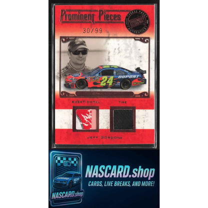 2008 Press Pass Legends Jeff Gordon Prominent Pieces Metal-Tire Bronze #/99