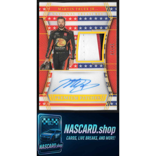 2023 Panini National Treasures Martin Truex Jr Premium Patches Stars Stripes /10