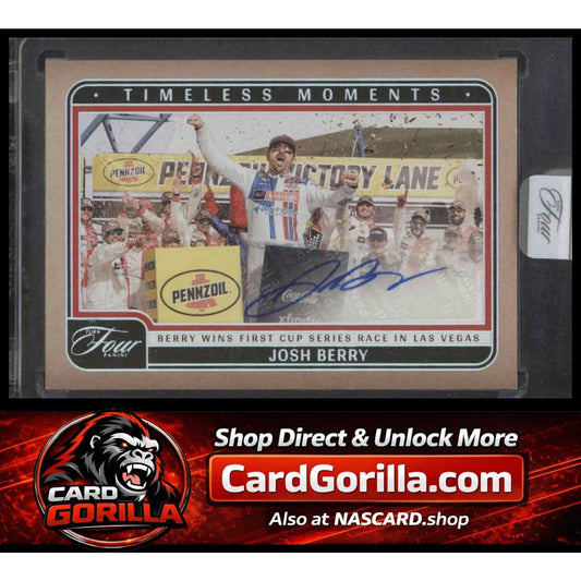 2025 Panini Turn Four #TM-JBY Josh Berry Timeless Moments Holo Silver #/75