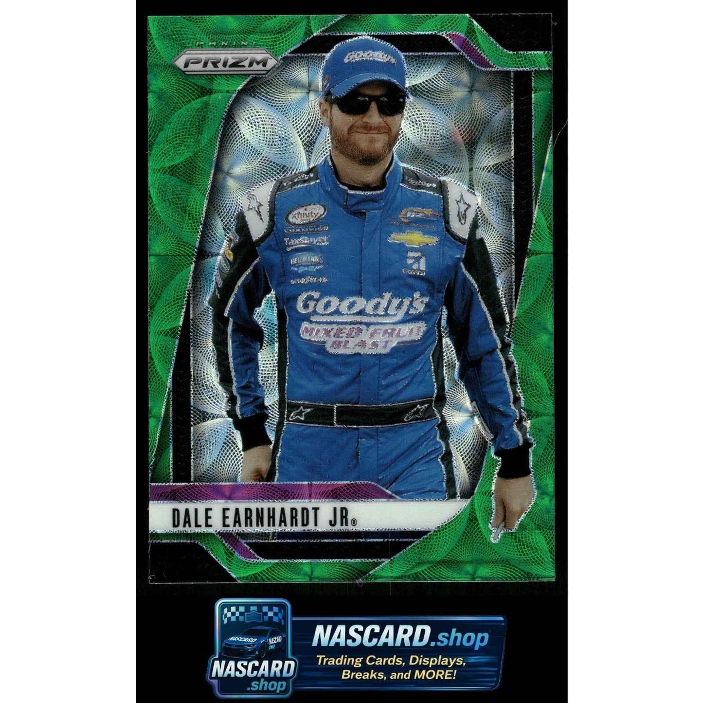 2025 Panini Prizm #84 Dale Earnhardt Jr Green Scope #/149